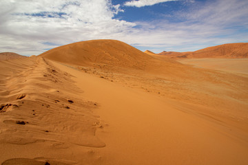 Fototapeta na wymiar sand dunes in the desert of Namibia Sossusvlei