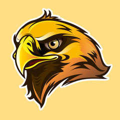 Vector illustration Eagle head symbol.