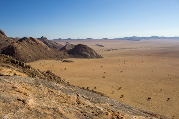 woestijnlandschap van Aus reizen Namibië