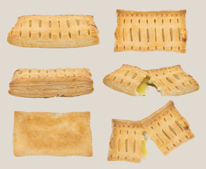 Pineapple pie 6 view on isolate