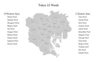 Tokyo 23Wards Map