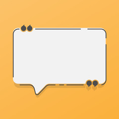 Speech bubble icon. Flat design