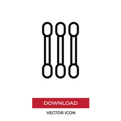 Cotton swab vector icon in modern style for web site and mobile app