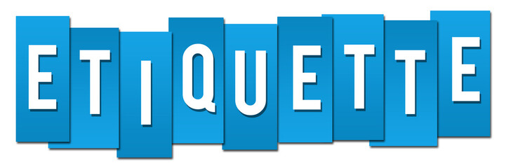 Etiquette Blue Professional 