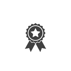 Medal icon in black color on a white background