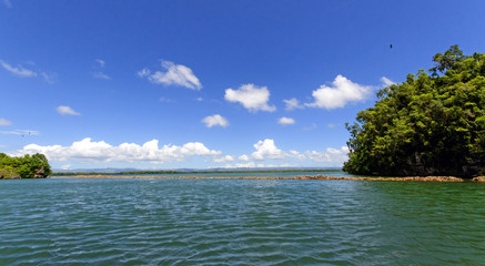 Holidays in the Caribbean paradise: Samana,  Los Haitises National Park in the Dominican Republic;...