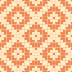 Geometric Pattern Seamless. Seamless brown geometric pattern. All in a single layer. Vector illustration. Elements for design.