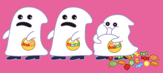 ハロウィン食いしん坊おばけ