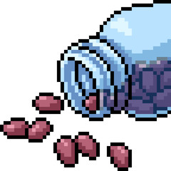 vector pixel art drug