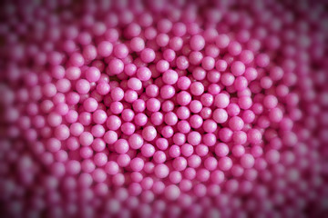 pink and sweet sugar balls