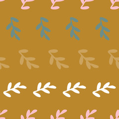 leaves seamless repeat pattern background