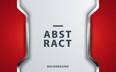 Red abstract backgrund vector, modern corporate concept with silver effect.