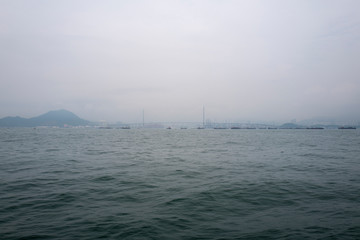 Obraz premium 香港から島へ