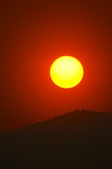 夕日