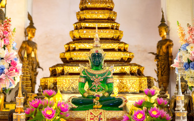 Emerald buddha statue in Bangkok Thailand. 