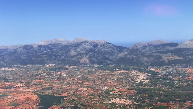 fields and mountains of the spanish island of Mallorca