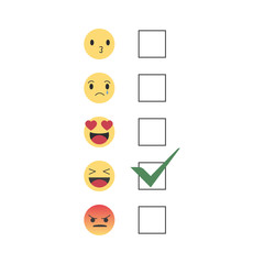 Emoji Smiley Face Vector Design Art Trendy Communication Chat Elements