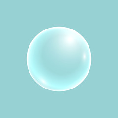 Vector Soap Water Bubbles. Realistic Design Elements. Can be used with any Background.