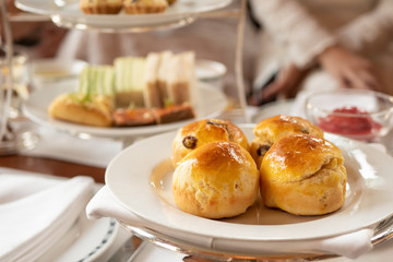 scone with English high tea or afternoon tea