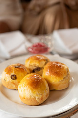 scone with English high tea or afternoon tea