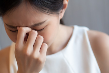 depressed woman suffering from stress, depression, burnout symptoms