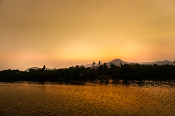 Kampot Sunset River Cruise and Boat Tour in Cambodia.