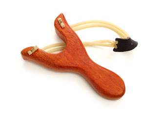 Slingshot on white background