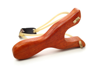 Slingshot on white background