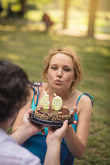 Let's blow off the years.