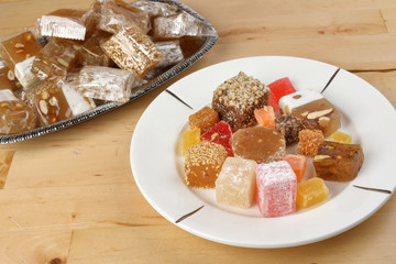 Turkish Delight sweet desert colorful verity