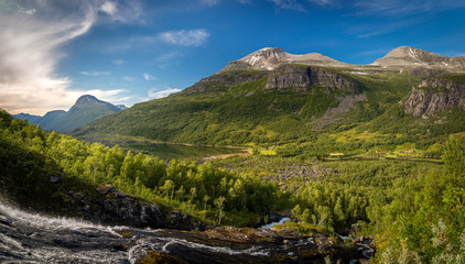 Innerdalen valley in Trollheimen mountains, Norway.
