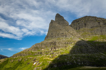 Viromdalen vmountain valley in Trollheimen mountains, Norway.
