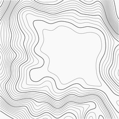Topographic map background. Grid map. Abstract vector illustration.
