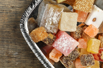 Turkish Delight sweet desert colorful verity