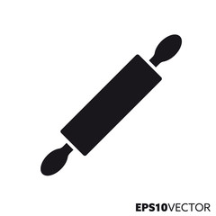 Rolling pin vector glyph icon