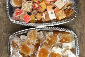 Turkish Delight sweet desert colorful verity