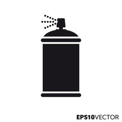 Spray paint can vector glyph icon