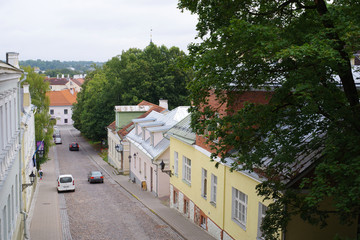 Fototapeta na wymiar Panorama de la ville de Tartu - 1