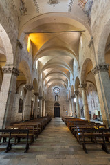Massa Marittima, Tuscany: the medieval cathedral, interior