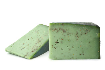 Green pesto cheese