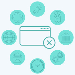 Browser vector icon sign symbol