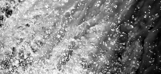 Close-up of splashing waterfall.