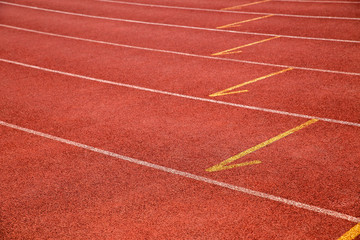 Fototapeta premium Running track texture background. top view