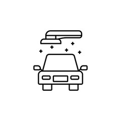 Polisher carwash icon. Element of car wash thin line icon