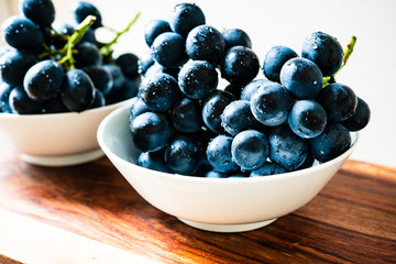 水滴のついた葡萄