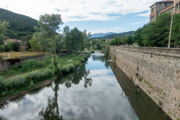 Natural environment of the town of Ripoll in Girona