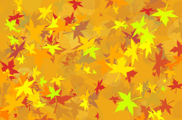 Autumn leaves pattern. Fallen maple leaves background. Abstract autumn background.