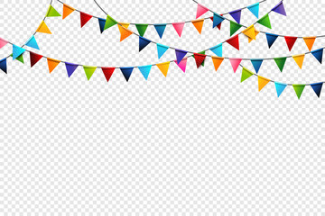 Rainbow colorful celebration flags design element 0002 - obrazy, fototapety, plakaty
