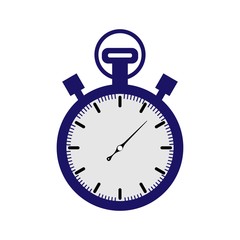 Vector stopwatch flat color icon.