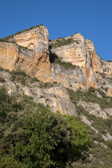 Naklejka premium View of Peaks at Pesquera de Ebro; Burgos